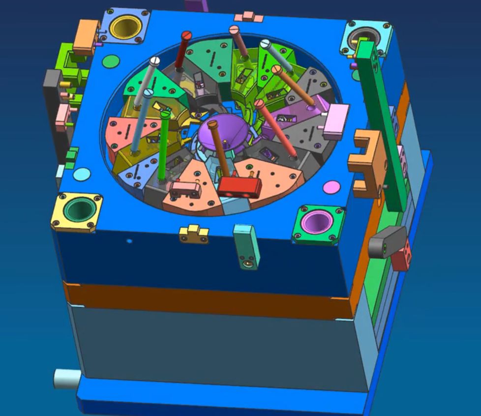 加工中心這套葉輪模具如何設(shè)計(jì)？如何脫模？(圖5)